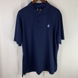 FG Tech‎ Polo Shirt Navy Blue Adult XL Short Sleeve Collared Golf